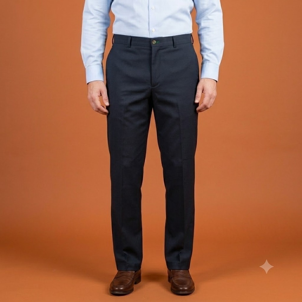 Tommy Hilfiger Dress Pants Mens 32x32 Navy Blue Classic Slacks
